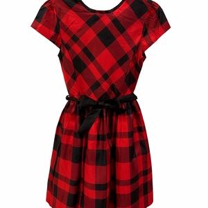 Polo Ralph Lauren Girls Plaid Fit & Flare Dress | Size 12/14